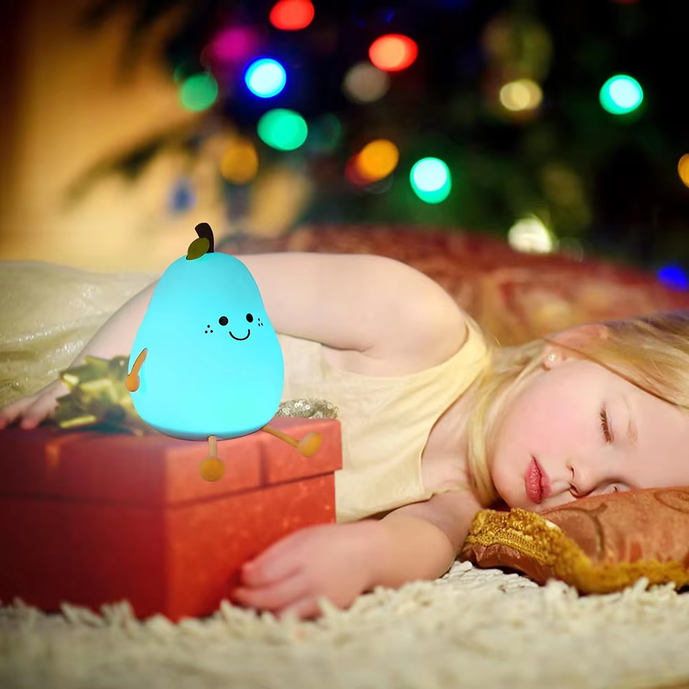Veilleuse en silicone doux – Rechargeable via USB et adaptée aux enfants