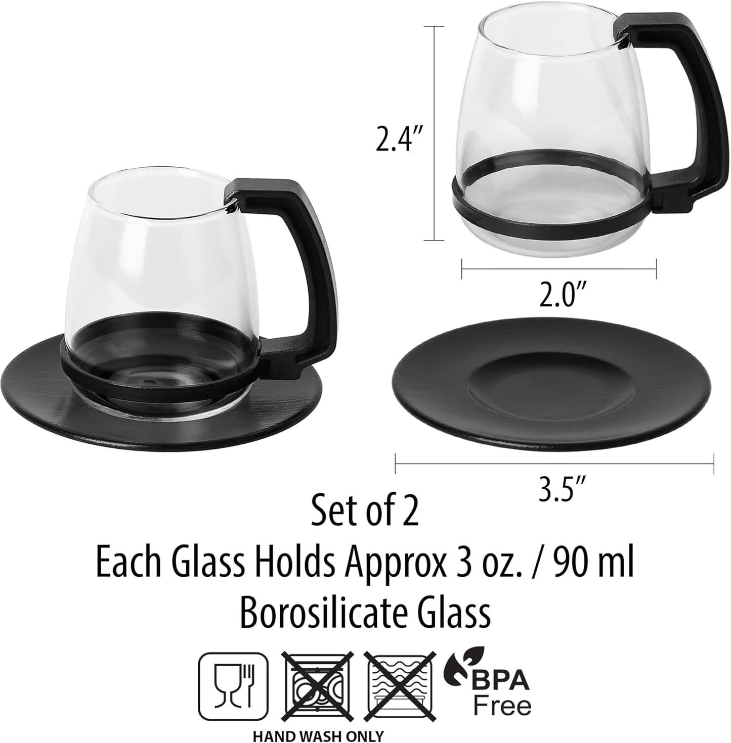 BrewEra™ Tasse à Café en Verre Rétro