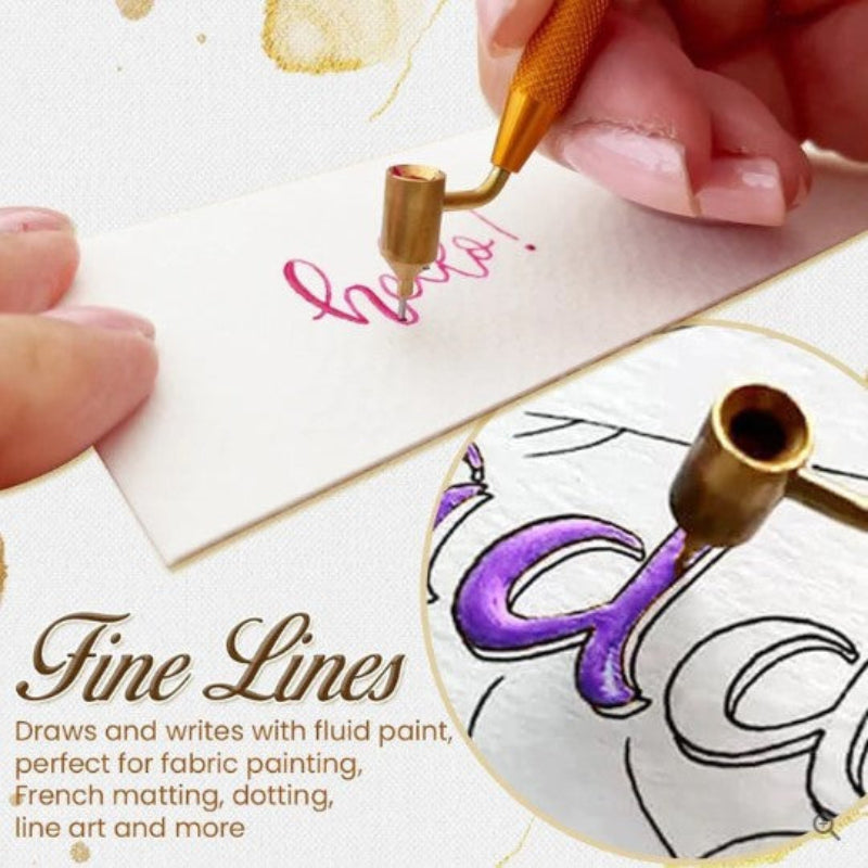 FlowScript™ Stylo d'entraînement à la calligraphie – Maîtrisez des traits fluides et élégants