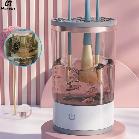 GlamSpin™ – Nettoyeur Automatique de Pinceaux de Maquillage Électrique