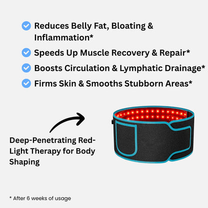 LumaCore™ — Ceinture de thérapie par lumière rouge pour un tonus naturel et un soulagement du noyau