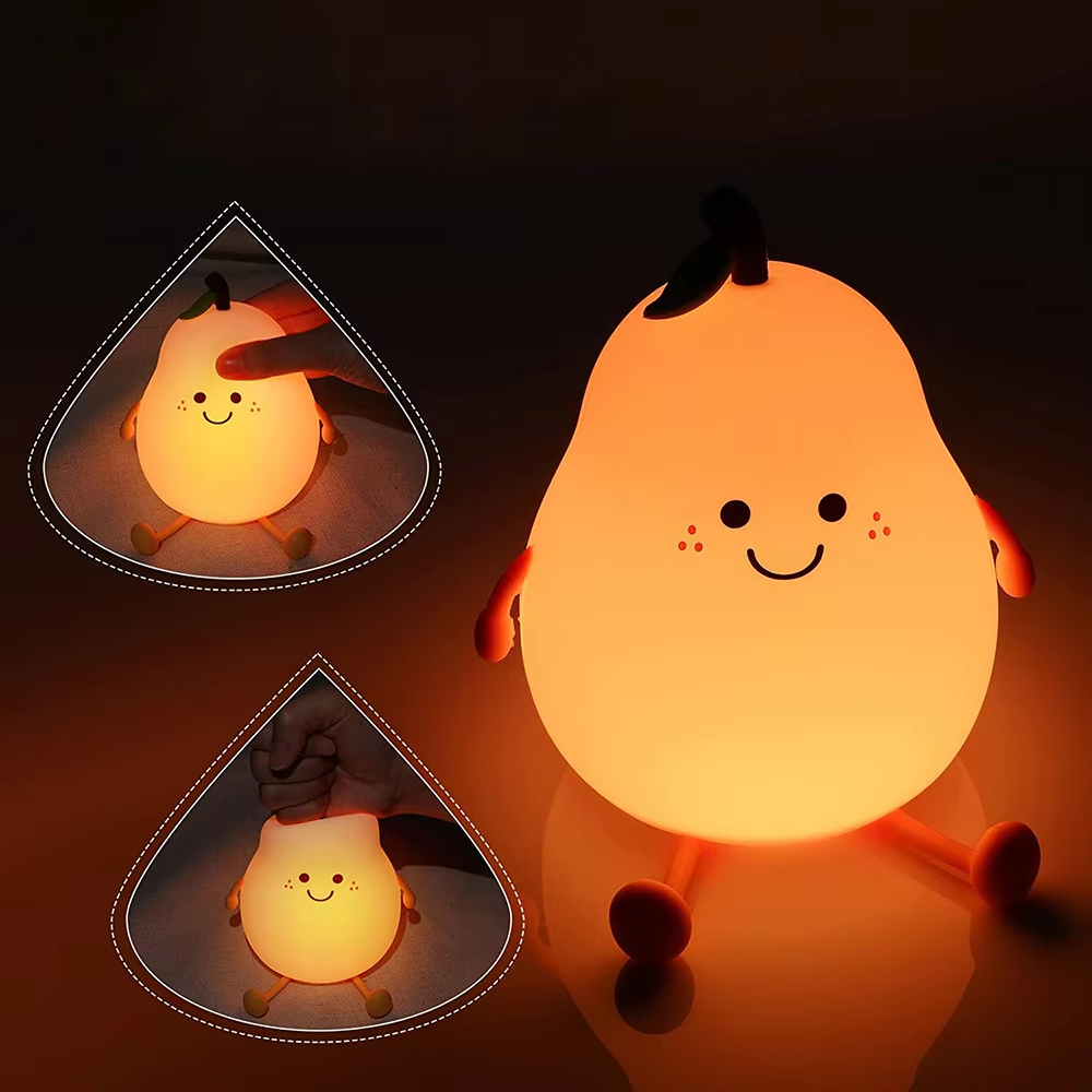 Soft Silicone Night Light – USB Rechargeable & Kid-Friendly