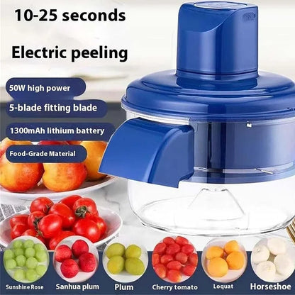PeelMate™ – Electric Rechargeable Fruit & Veggie Peeler