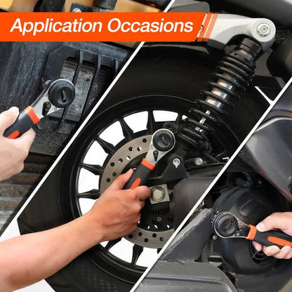 BoltMaster™ – Clé à Cliquet Réglable à 360°