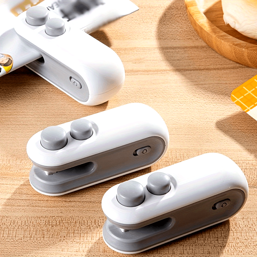 Scelleur de Sac 2-en-1 – Portable et Rechargeable