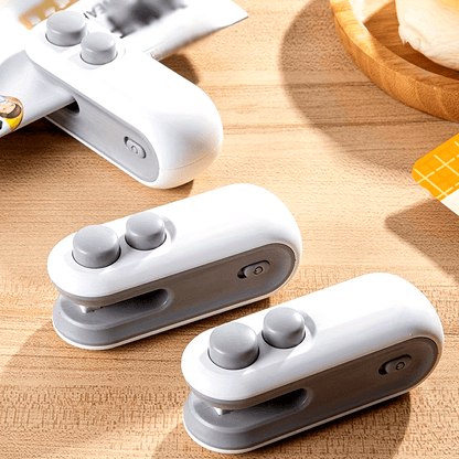 Scelleur de Sac 2-en-1 – Portable et Rechargeable