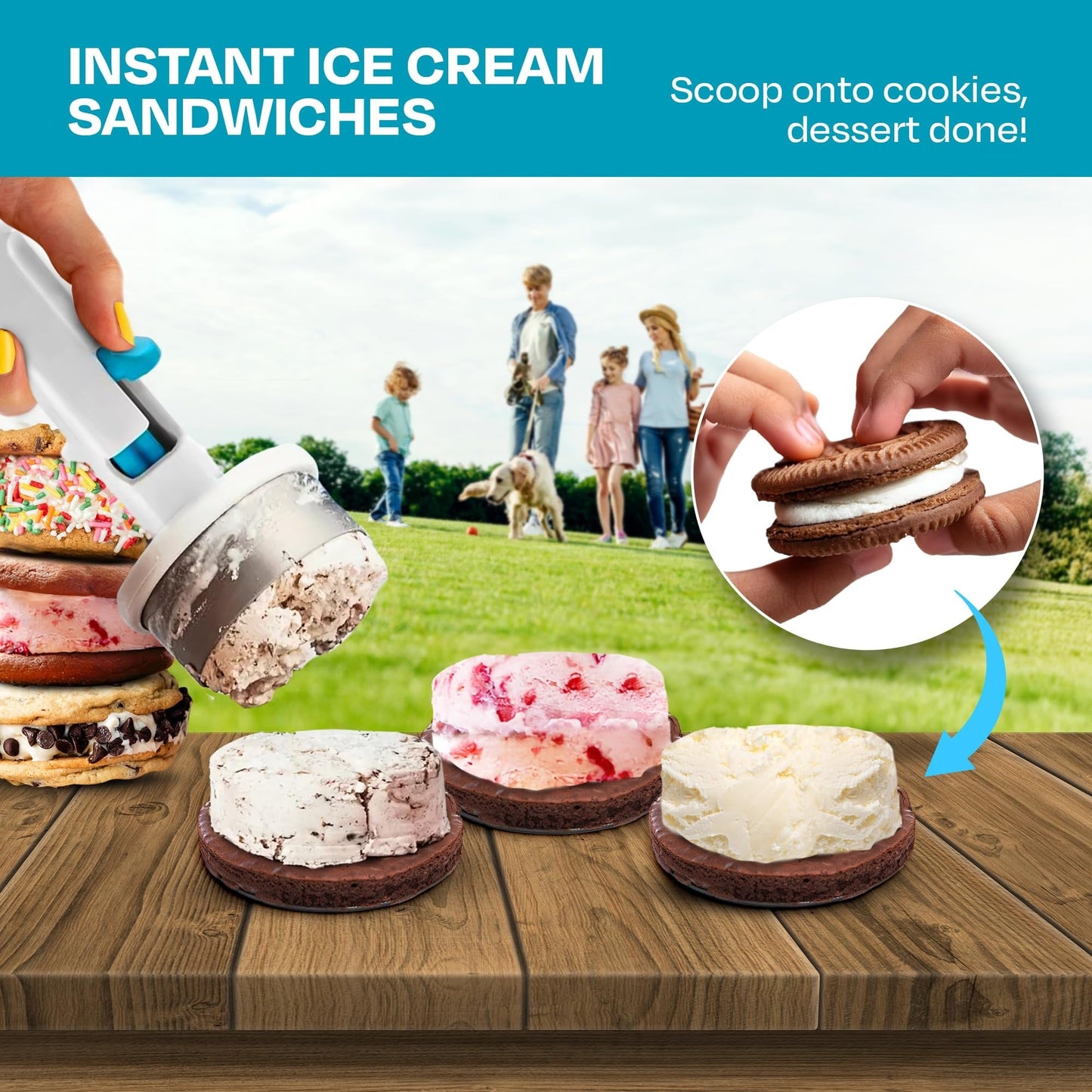 FrostEase™ – Effortless Scoop & Release for Frozen Treats