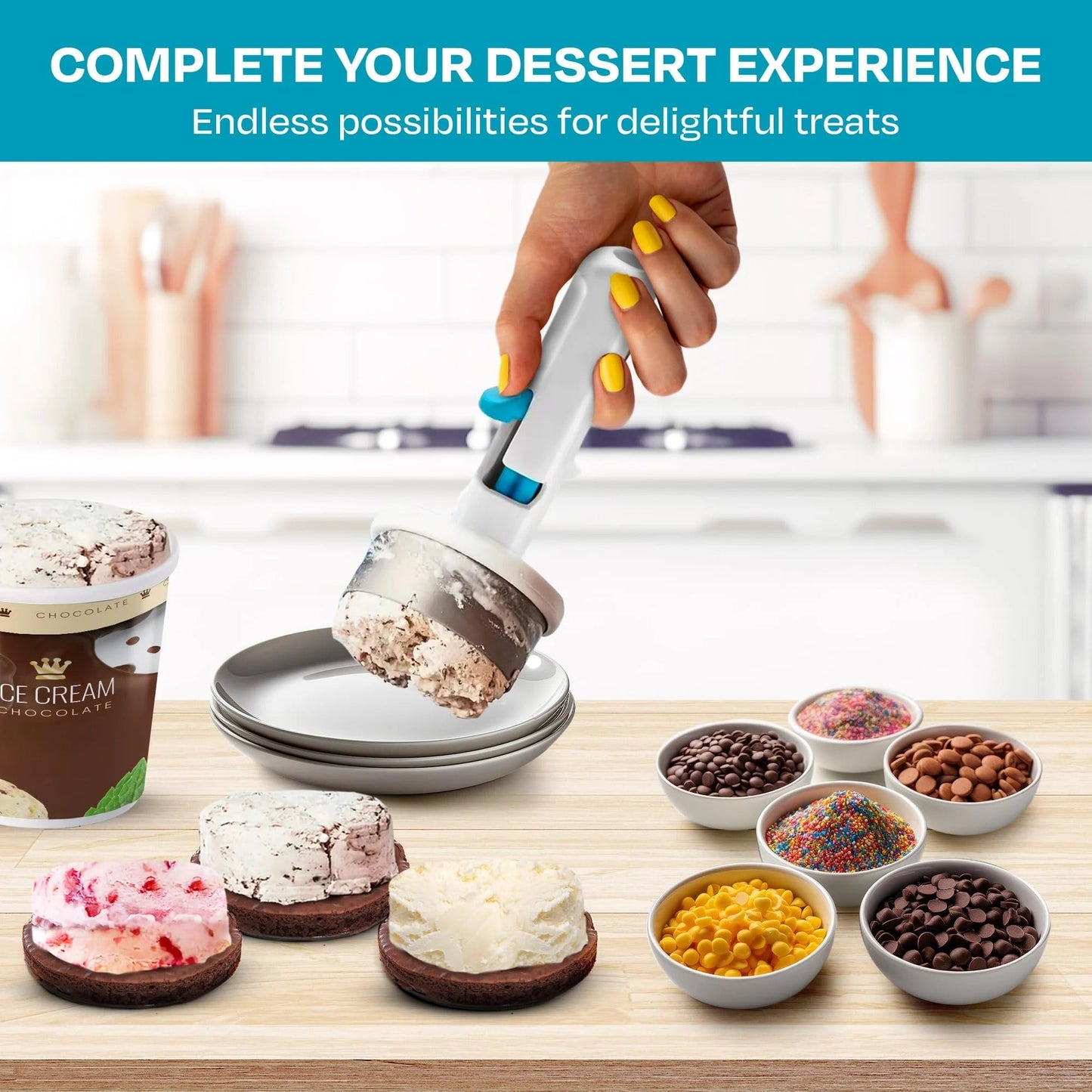 FrostEase™ – Effortless Scoop & Release for Frozen Treats